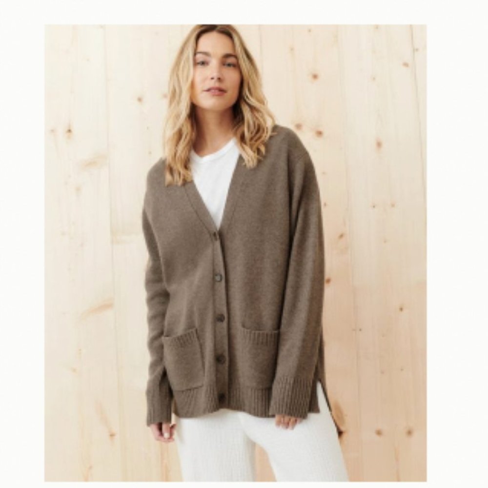 Jenni Kayne Everyday Cardigan (Taupe)